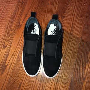 Dolce Vita Black Slide On Sneakers